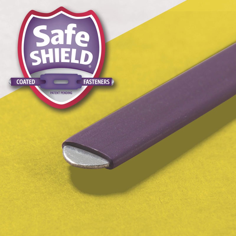 Smead Pressboard Classification File Folder with SafeSHIELDÂ® Fasteners, 3 Dividers, 3" Expansion, Letter Size, Yellow, 10 per Box (14098) (Pack of 1) - Image 4